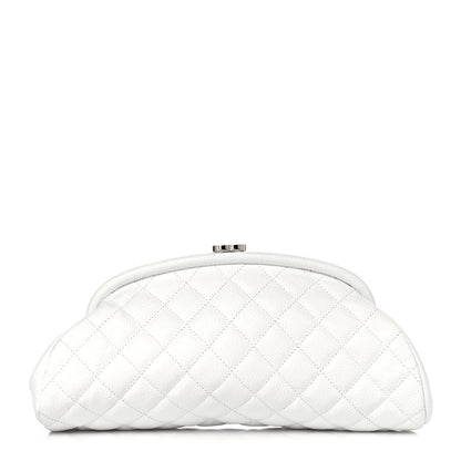 Chanel Caviar Quilted Timeless Clutch White 1 of 10