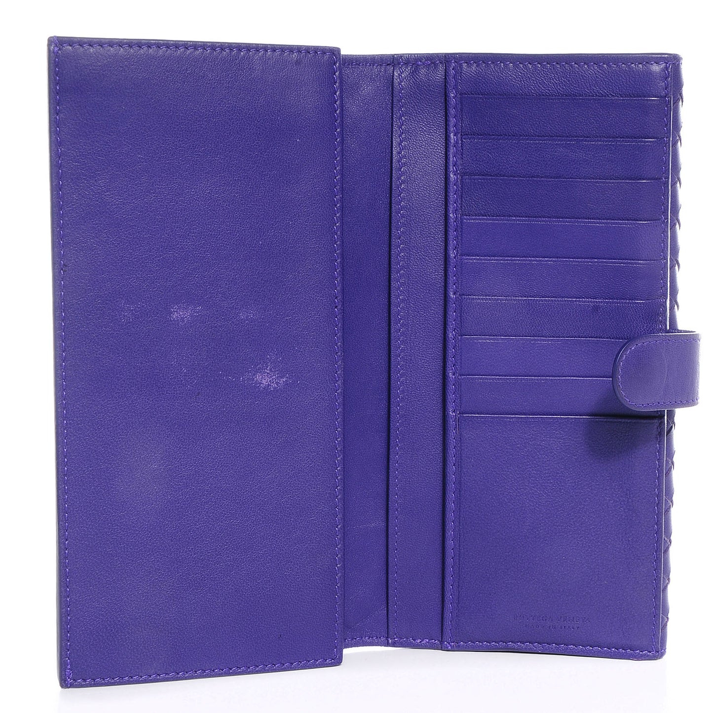 Nappa Intrecciato Continental Wallet Anemone