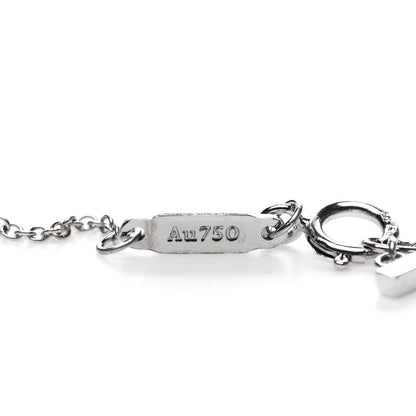 Tiffany 18K White Gold Small T Smile Pendant Necklace 4 of 7