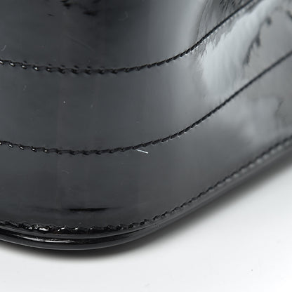 Saint Laurent Patent Matelasse Monogram Large Vicky Chain Bag Black 15 of 15