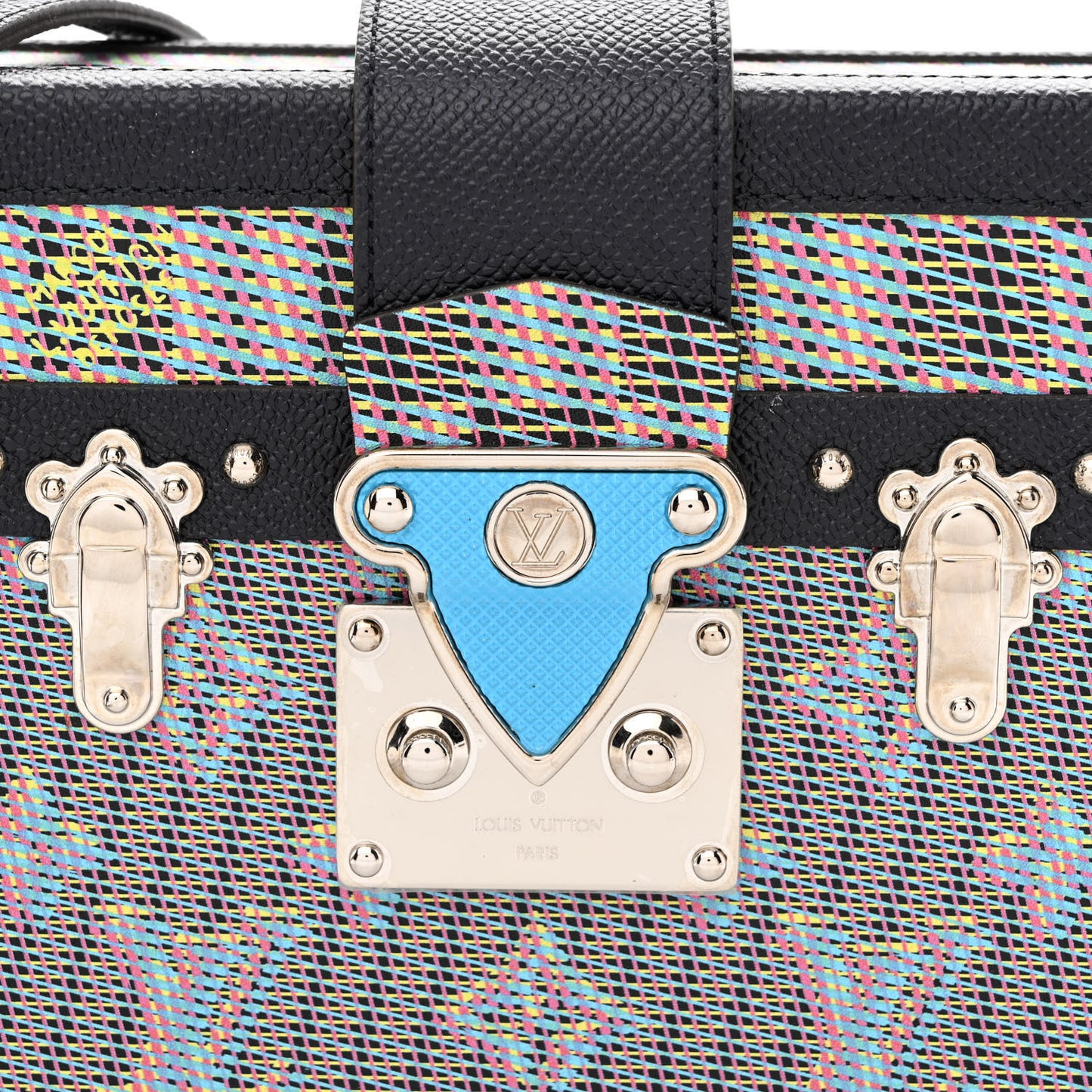 Calfskin Monogram LV Pop Petite Malle Blue