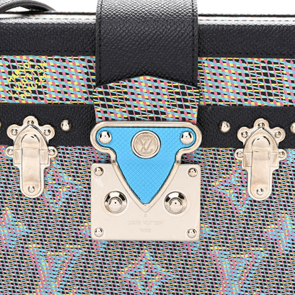 Louis Vuitton Calfskin Monogram LV Pop Petite Malle Blue 8 of 10