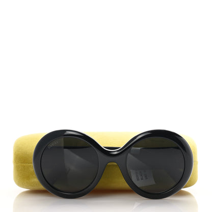 Gucci Acetate Round GG0101S Glitter Sunglasses Black 8 of 8