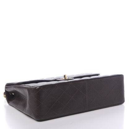 Chanel Caviar Quilted Jumbo Single Flap Brown 4 of 11
