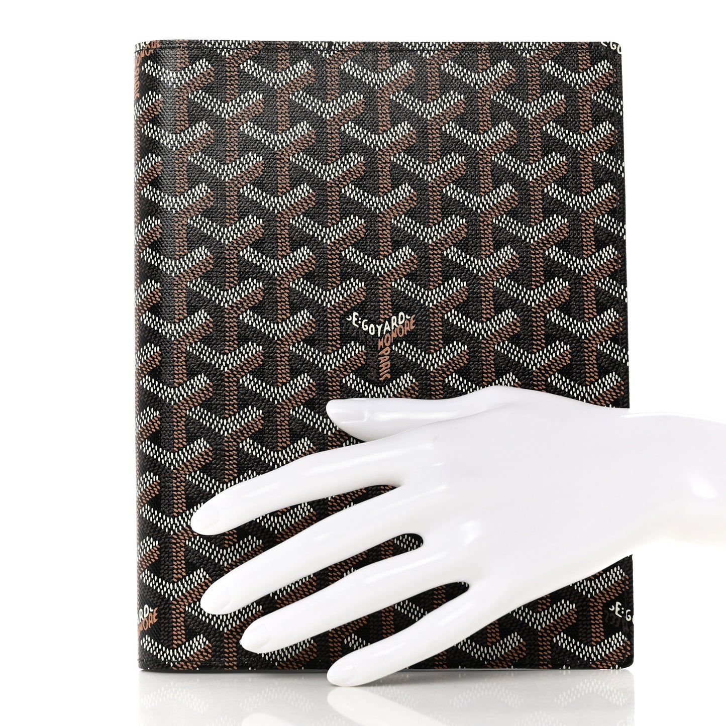 Goyardine Agenda Cover Black