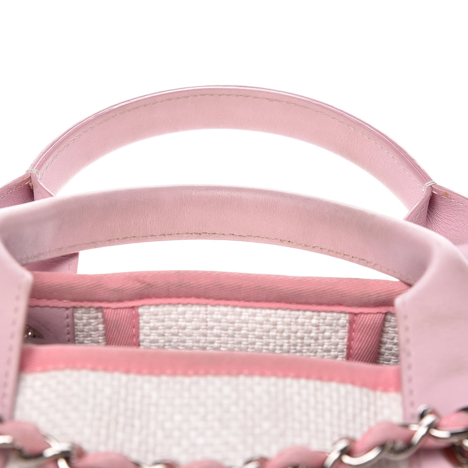 Chanel Woven Straw Raffia Large Deauville Tote Pink 30 of 31