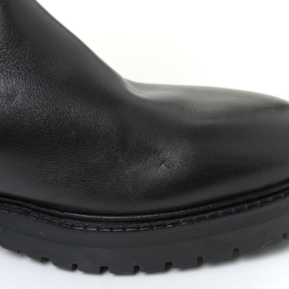 Valentino Garavani Calfskin Knee High Buckle Boots 37.5 Black 15 of 19