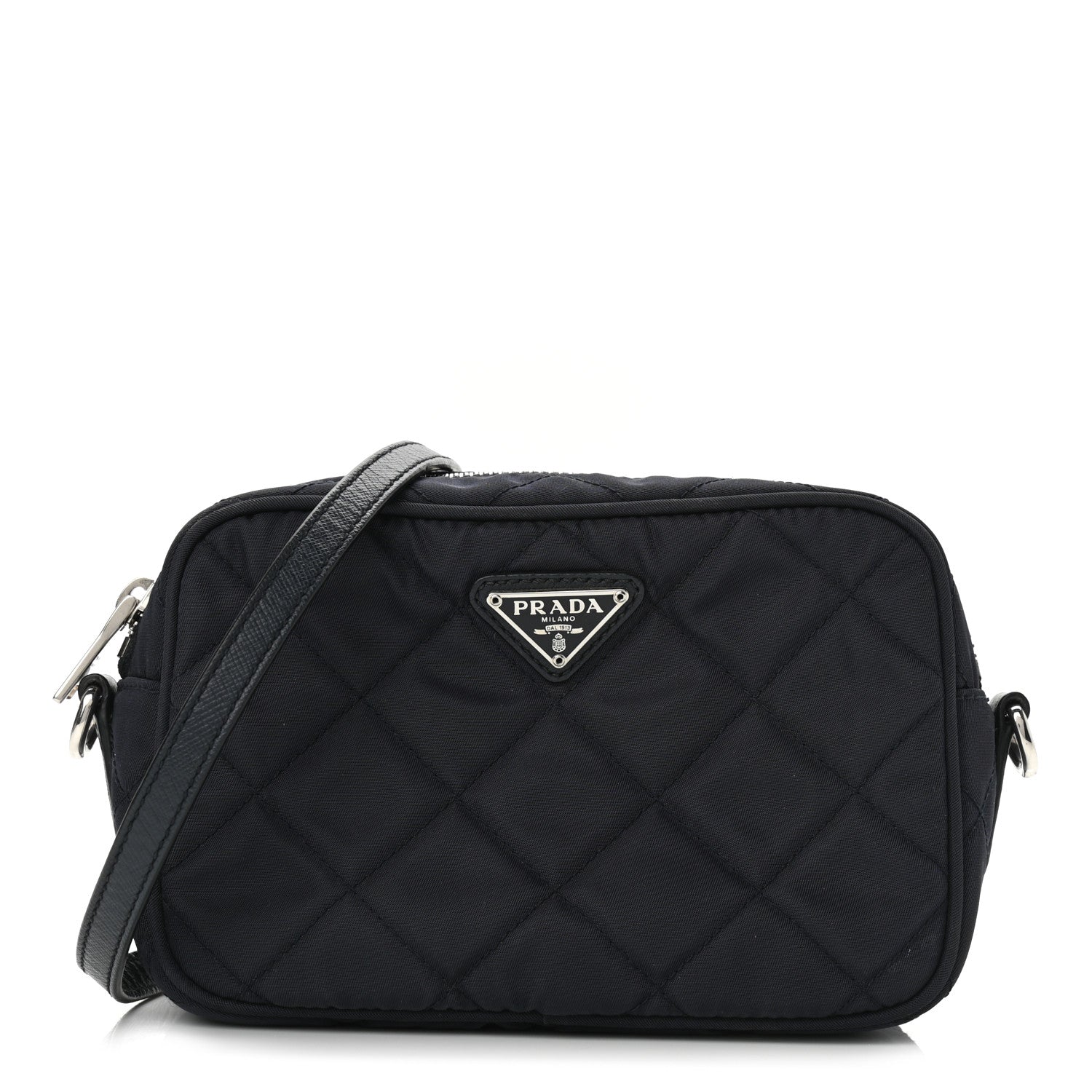 Prada Nylon Tessuto Impuntu Quilted Crossbody Bag Baltico 1 of 10