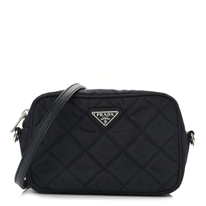 Prada Nylon Tessuto Impuntu Quilted Crossbody Bag Baltico 1 of 10