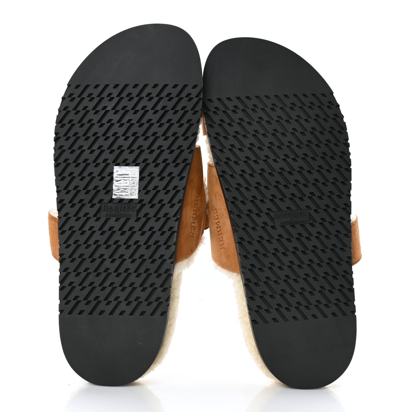 Suede Goatskin Woolskin Womens Chypre Sandals 40 Golden Beige