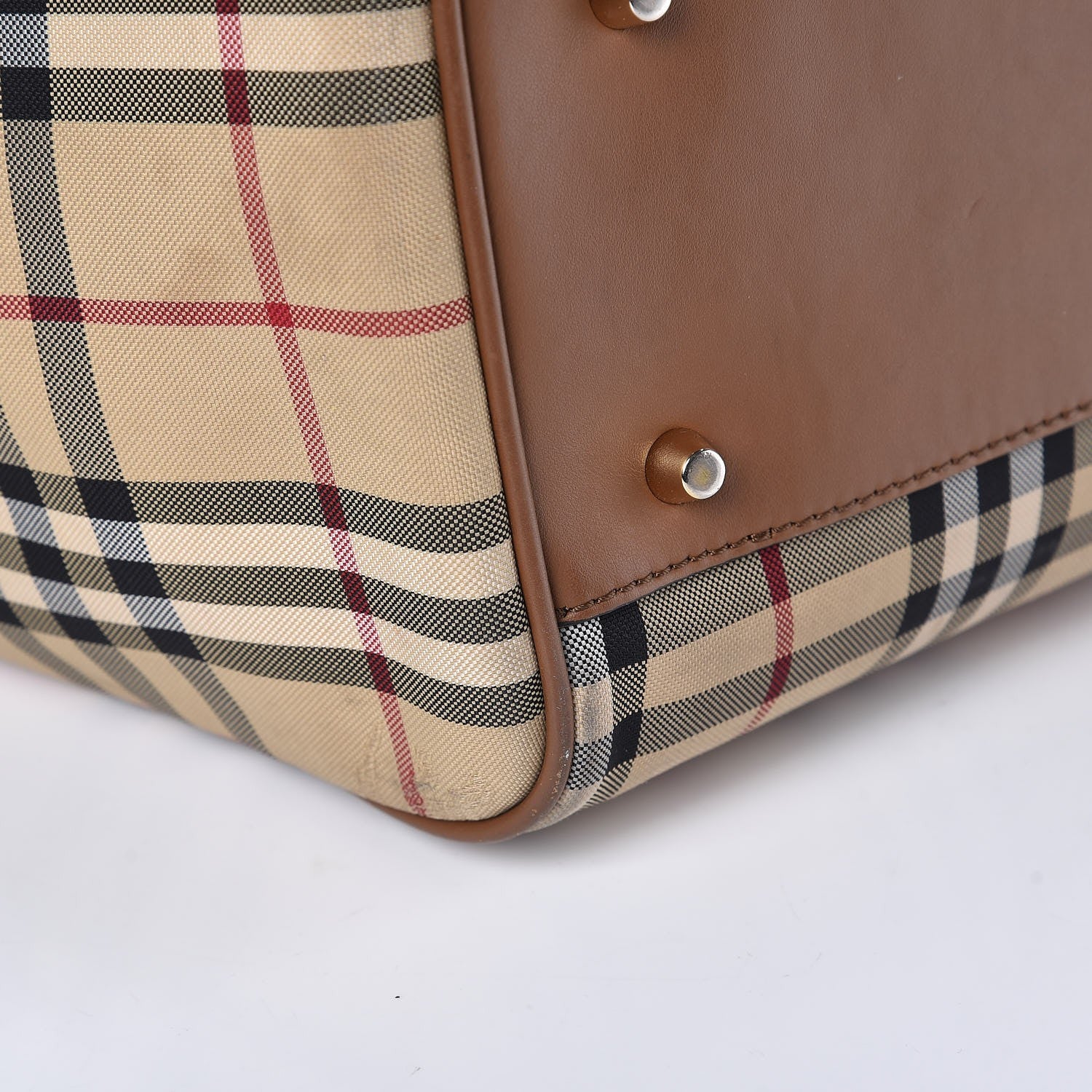 Burberry Horseferry Check Small Canterbury Tote Tan 15 of 20