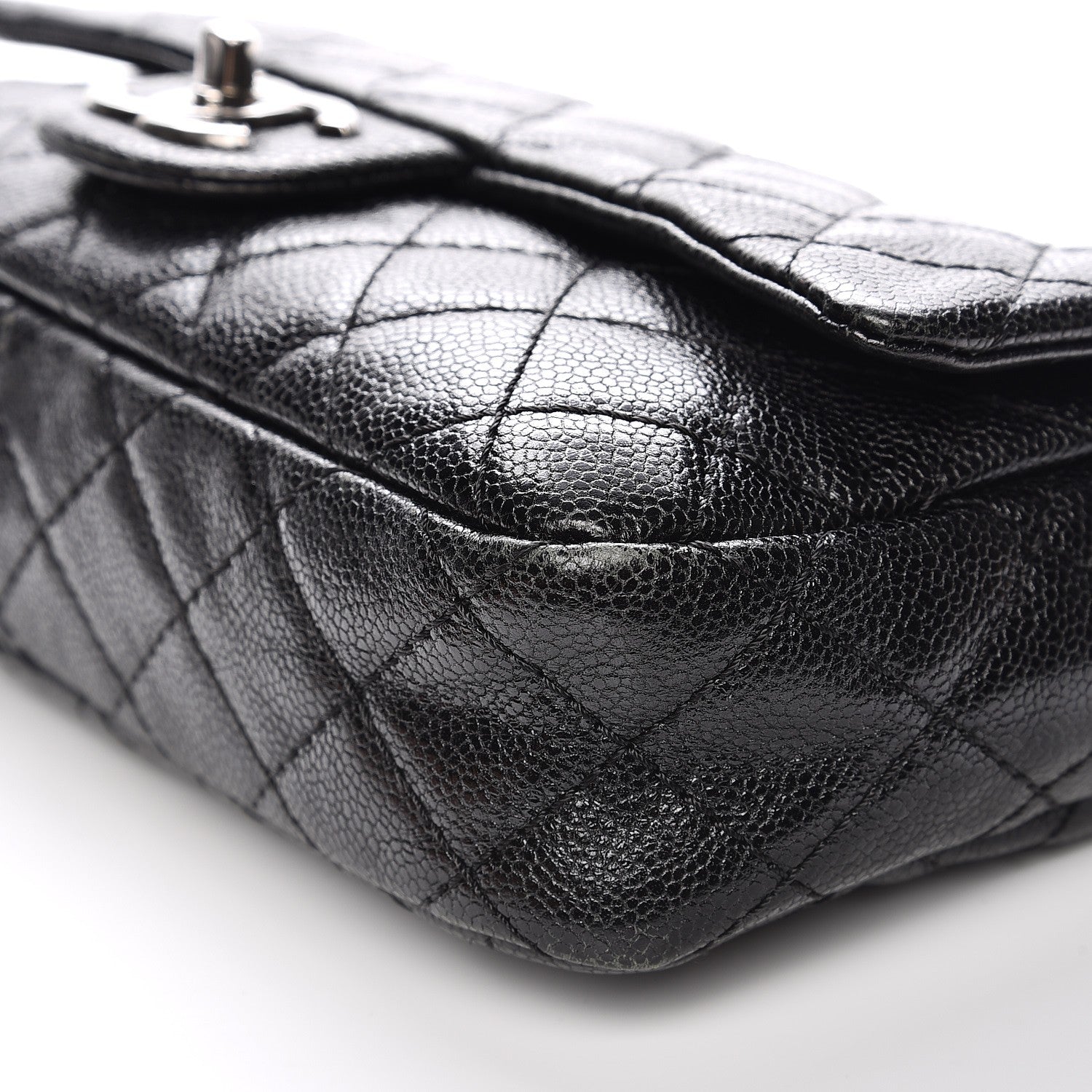 Chanel Iridescent Caviar Quilted Small Chic Flap Black 9 of 11