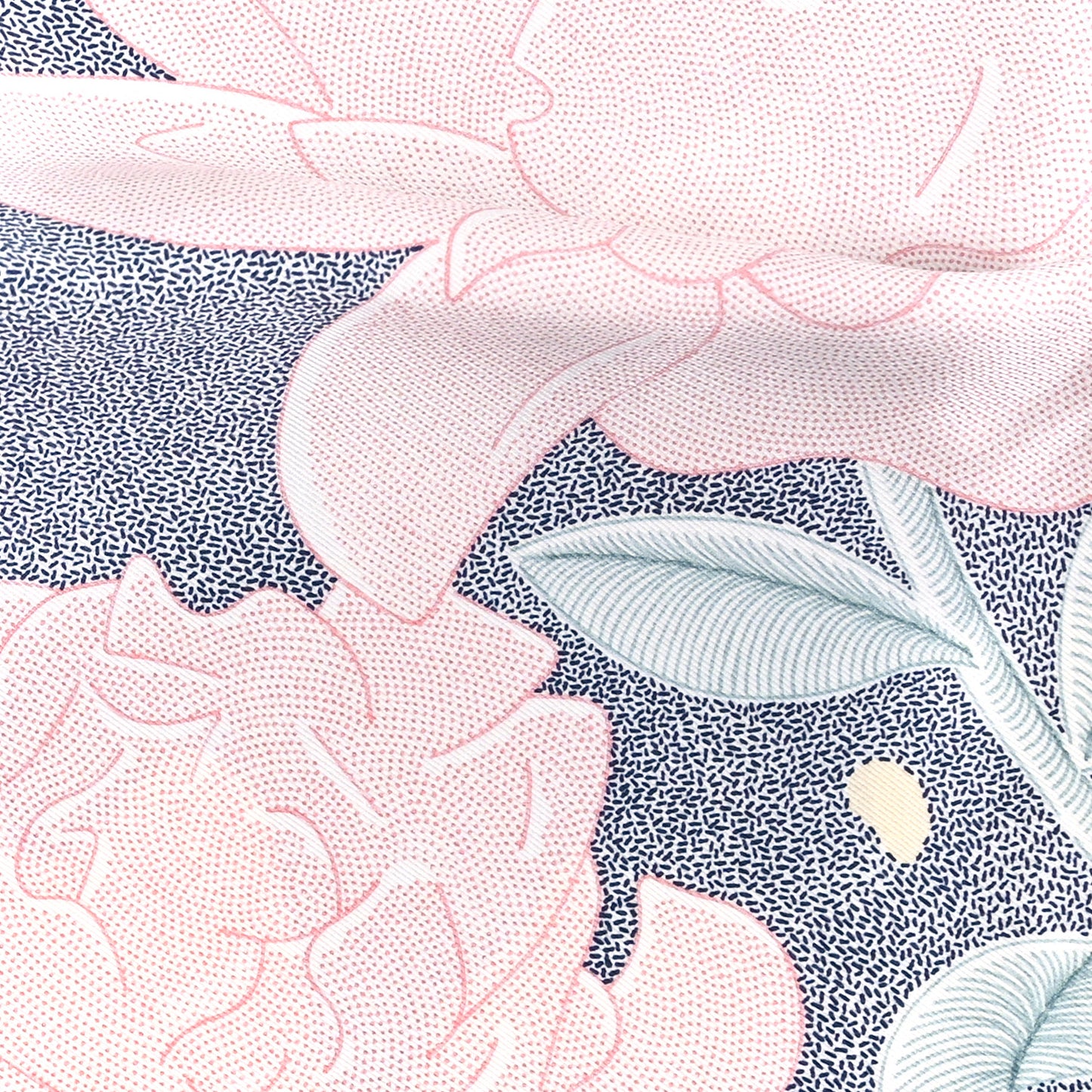 Silk Ivresse Au Vent Scarf 70 Bleu Rose Vert