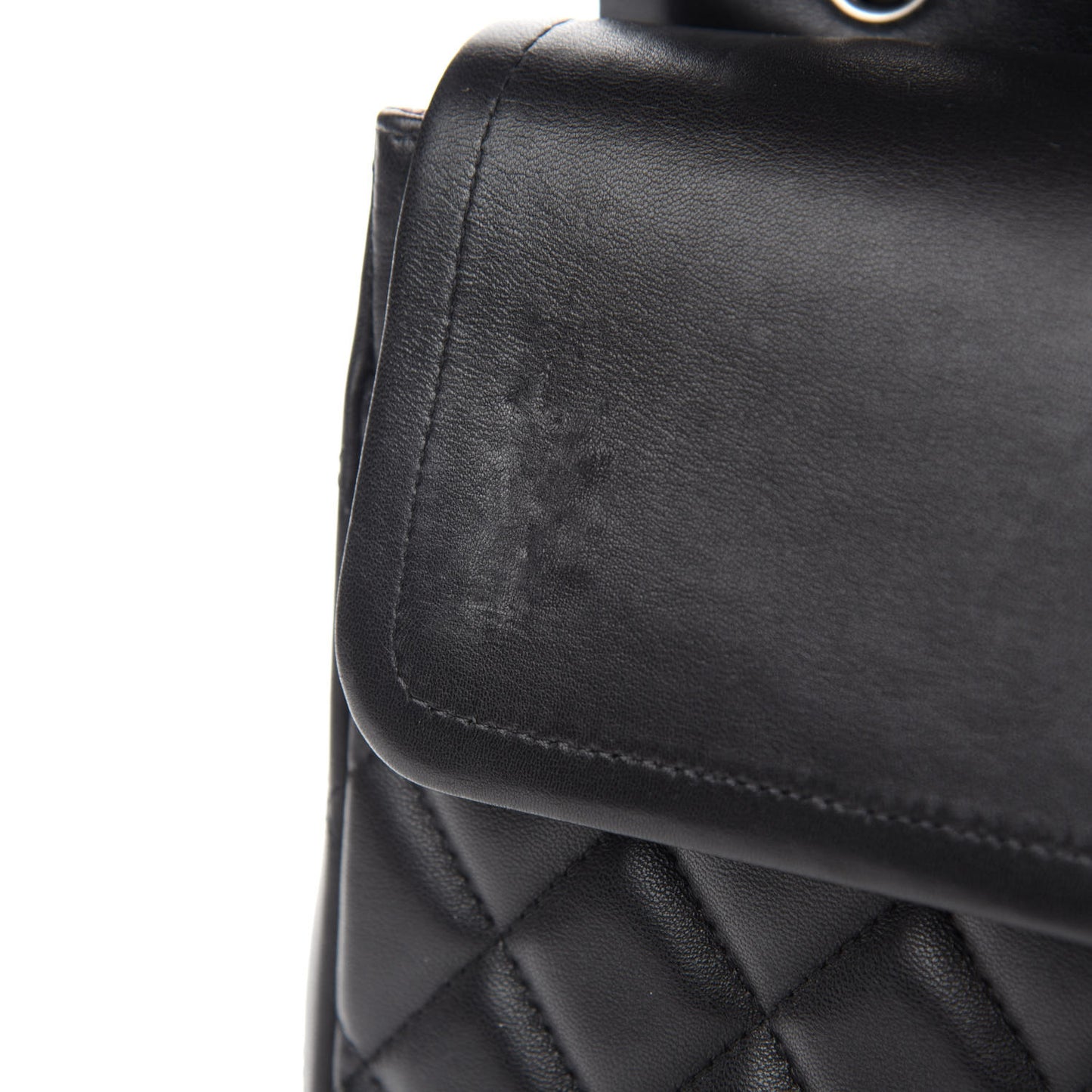 Lambskin Quilted Maxi Double Flap Black