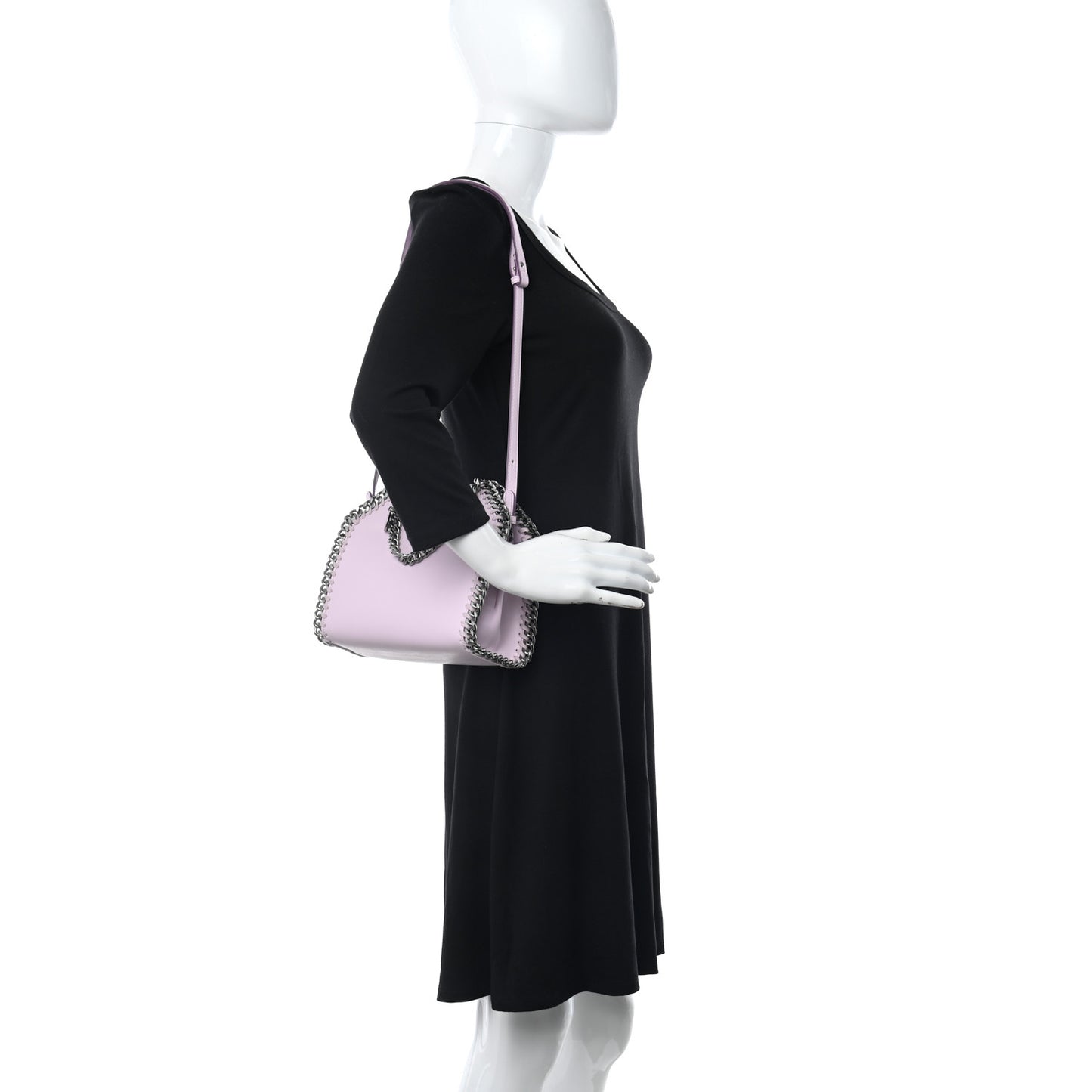 ; STELLA MCCARTNEY Eco Alter Nappa Mini Falabella Box Top Handle Bag Pink