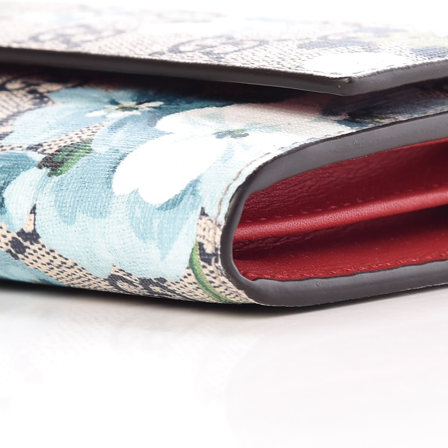 Gucci GG Supreme Monogram Blooms Continental Wallet Blue 7 of 7