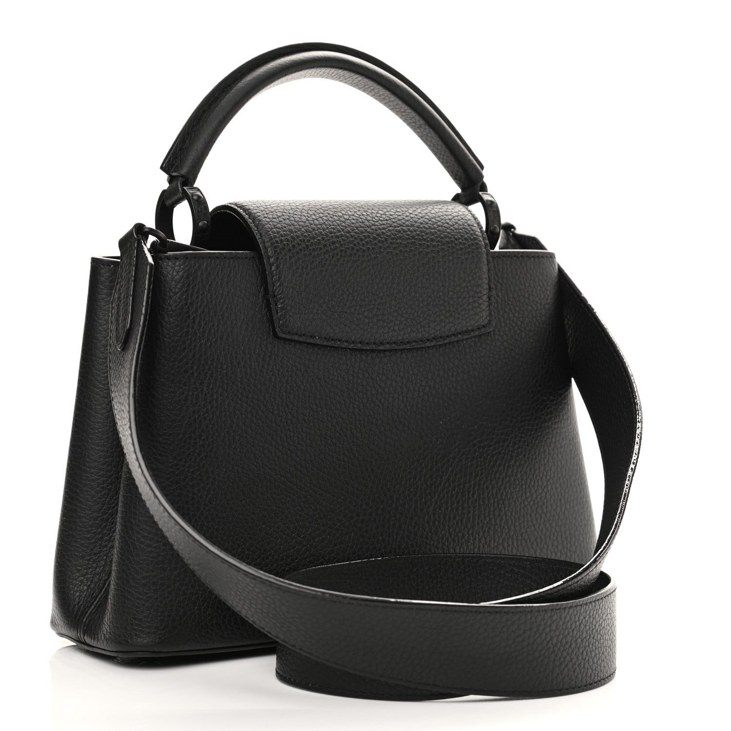 Louis Vuitton Taurillon Capucines BB Matte Black 3 of 10
