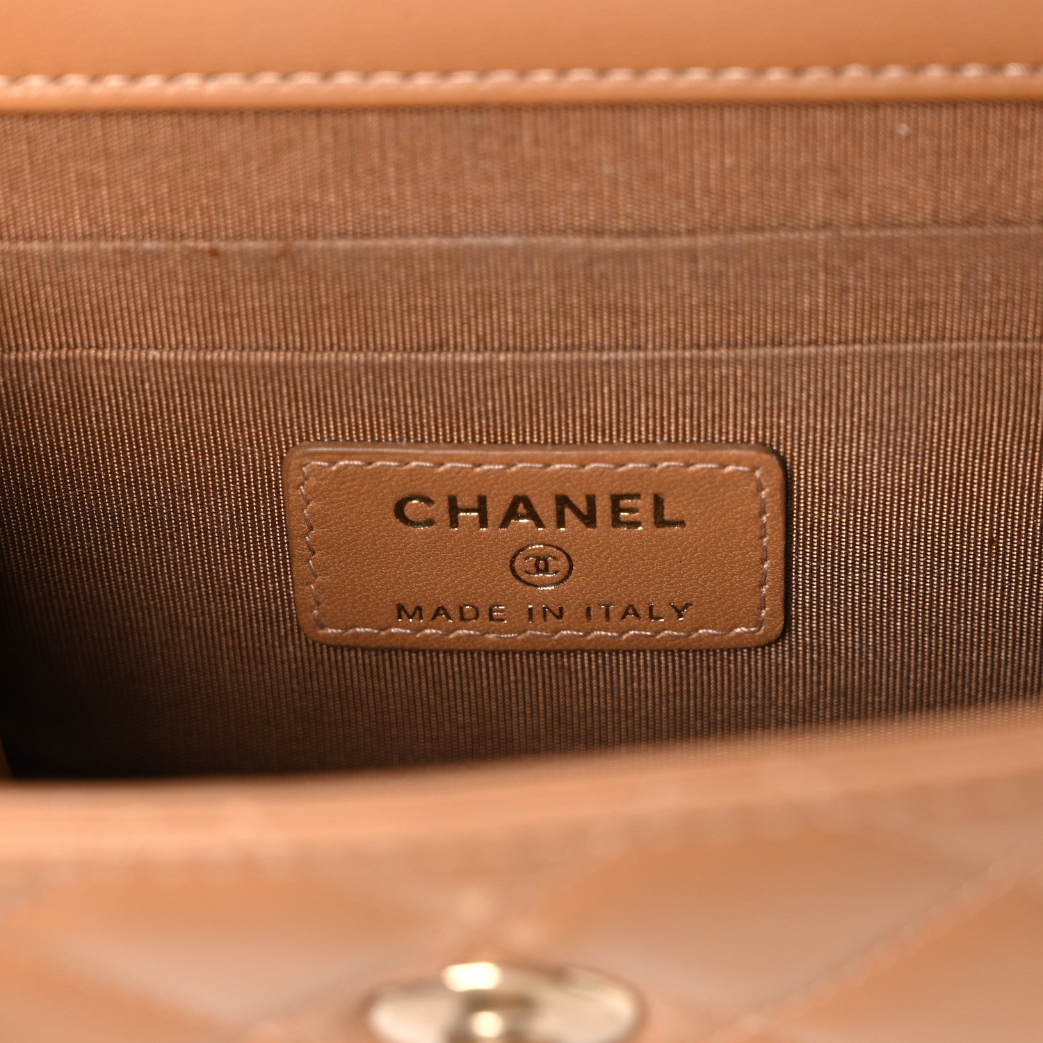 Chanel Lambskin Quilted Mini Trendy CC Clutch With Chain Brown 6 of 11