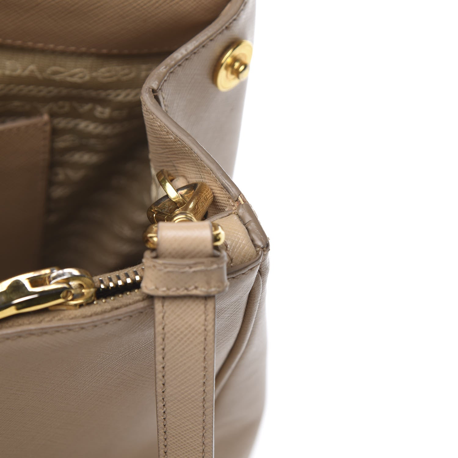 Prada Saffiano Medium Galleria Double Zip Tote Cammeo 15 of 16