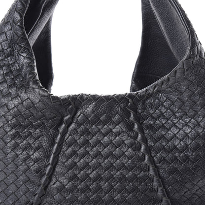 Bottega Veneta Cervo Intrecciato Large Simple Hobo Gunmetal 9 of 9
