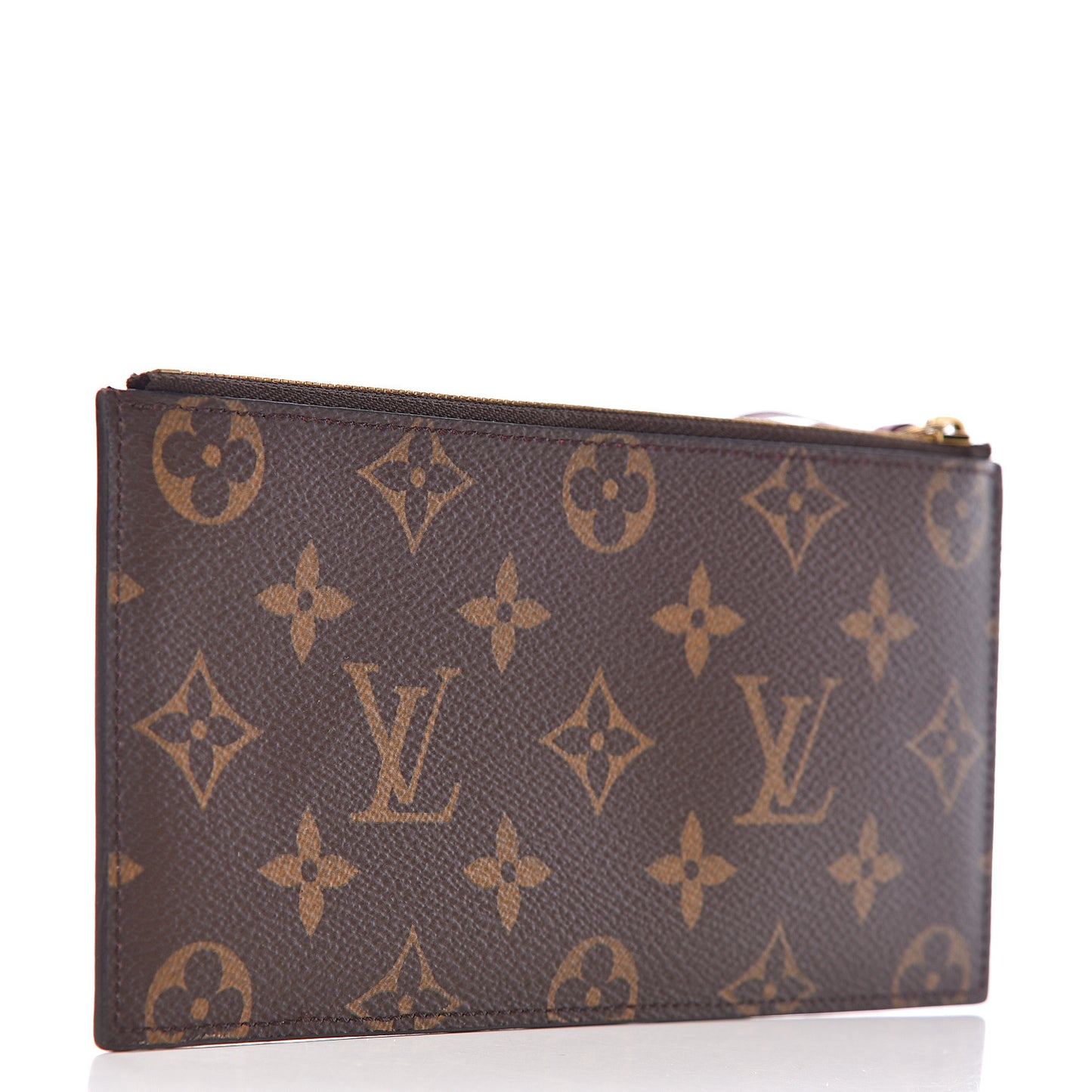Monogram Felicie Chain Wallet Zippered Insert Fuchsia