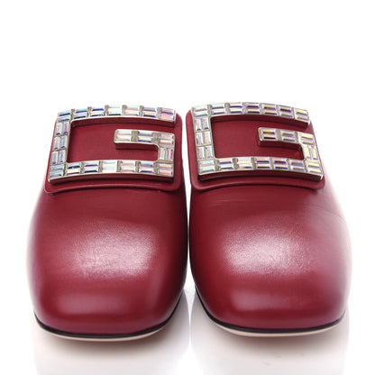 Gucci Malaga Kid Crystal Square G Madelyn Mules 37.5 Romantic Cerise 5 of 11