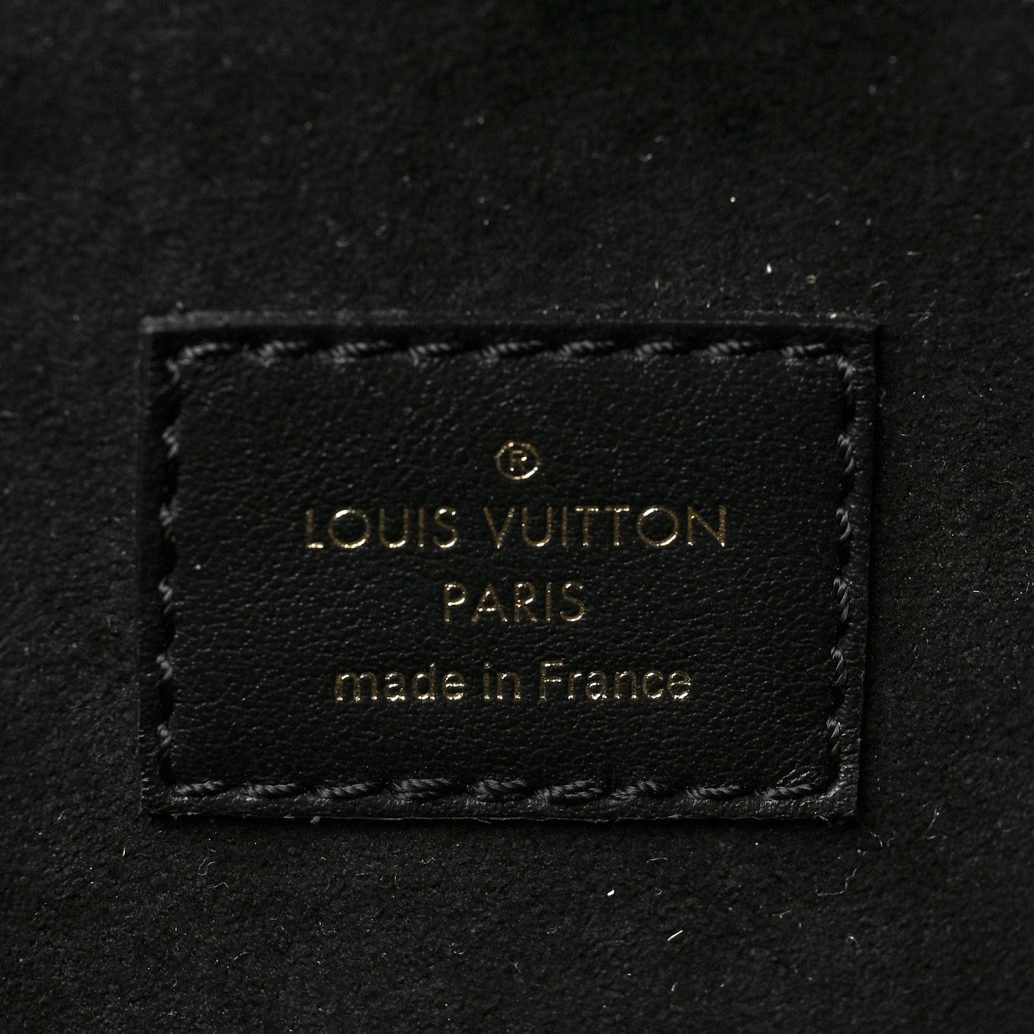 Louis Vuitton Calfskin Monogram On My Side PM Black 6 of 9