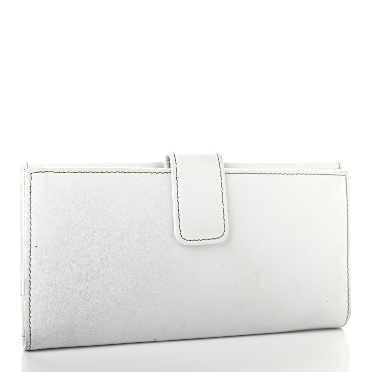 Gucci Calfskin Britt Continental Wallet White 3 of 12