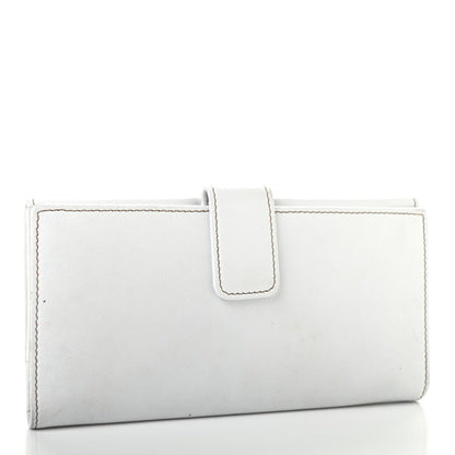 Gucci Calfskin Britt Continental Wallet White 3 of 12