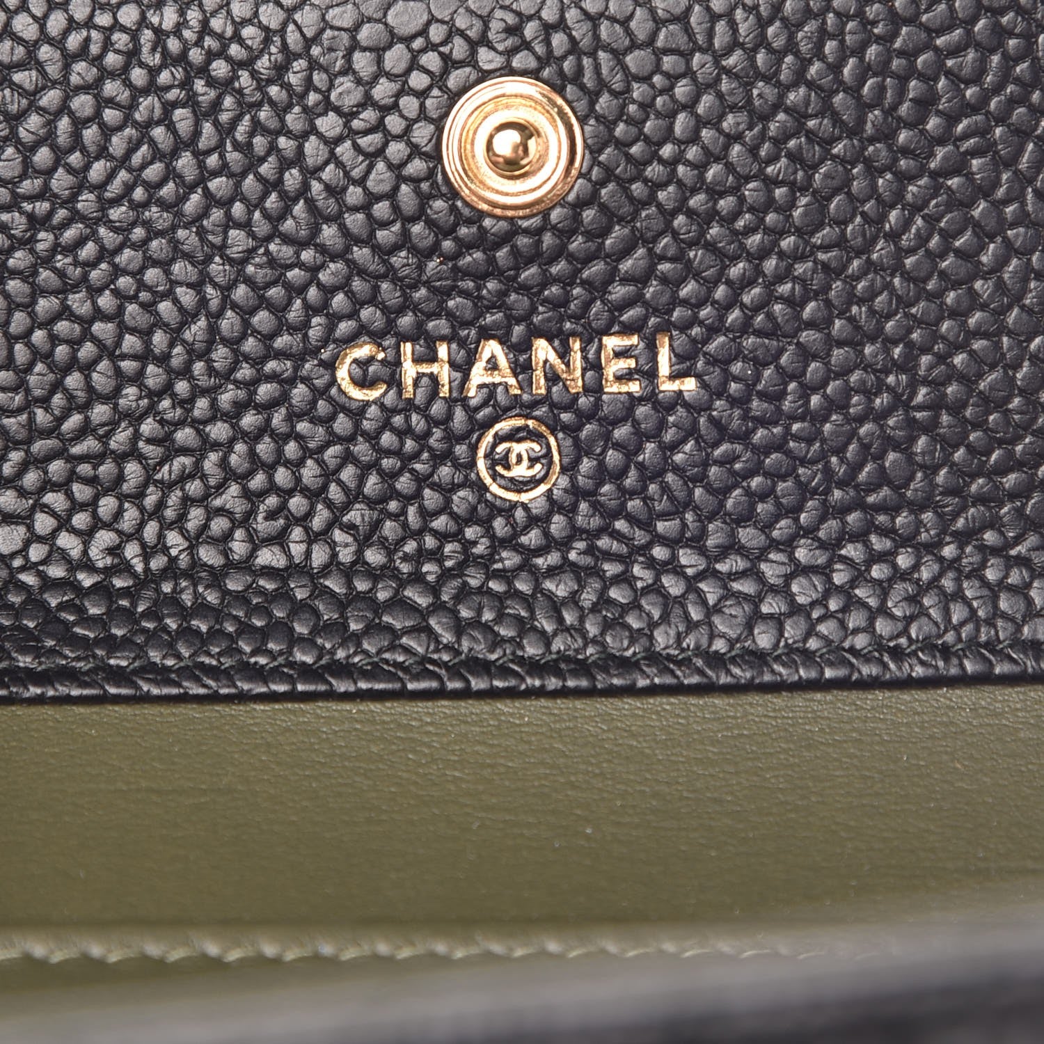 Chanel Caviar Quilted Compact Boy Wallet Black 6 of 10
