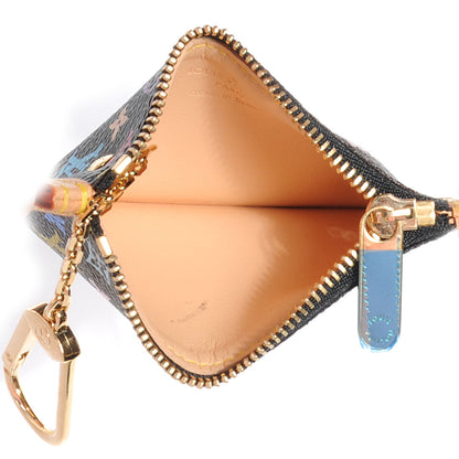Louis Vuitton Monogram Multicolor Key Pouch Black 5 of 7