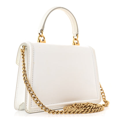 Dolce & Gabbana Smooth Calfskin Small Devotion Envelope Top Handle Bag White 3 of 13