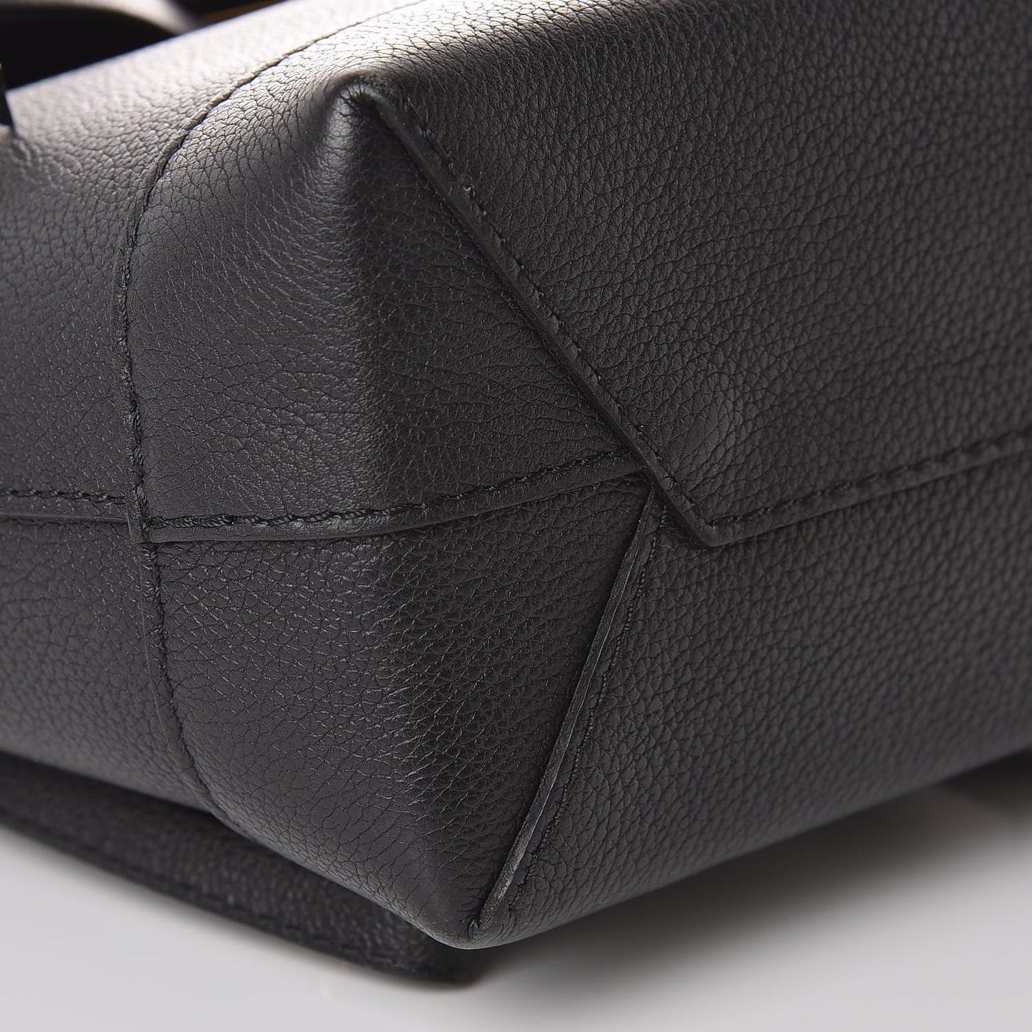 Calfskin Lockme Mini Backpack Black