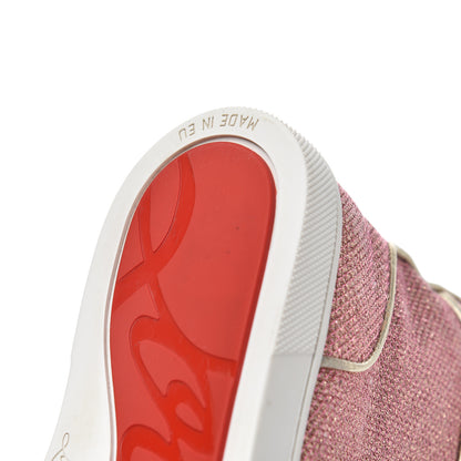 Christian Louboutin Glitter Womens Bip Bip Orlato Flat Sneakers 35.5 Poudre 14 of 15