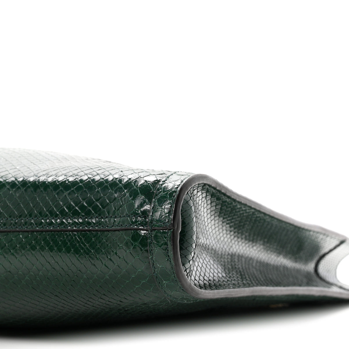 Gucci Snakeskin Large Rajah Chain Tote Green 11 of 11