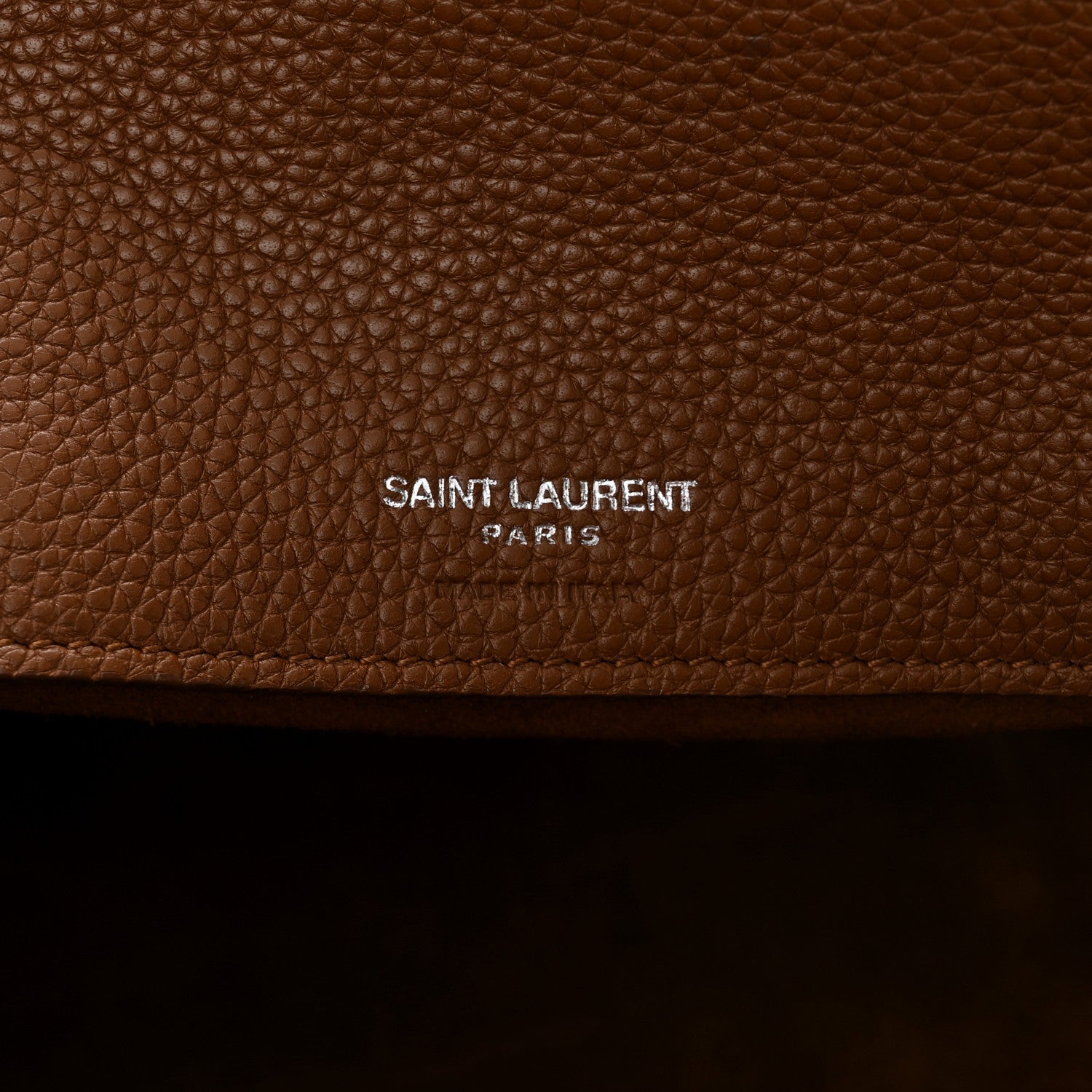 Saint Laurent Grained Calfskin Baby Supple Sac De Jour Camel Brilliant 6 of 15