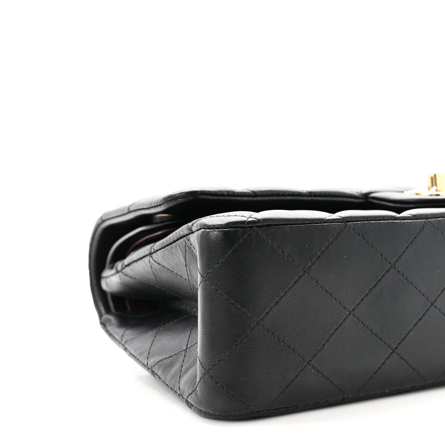 Chanel Lambskin Quilted Medium Double Flap Black 9 of 11