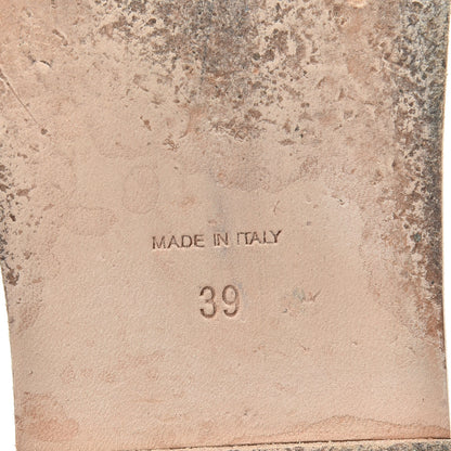 Chanel Lambskin CC Chain Thong Sandals 39 Beige 5 of 6