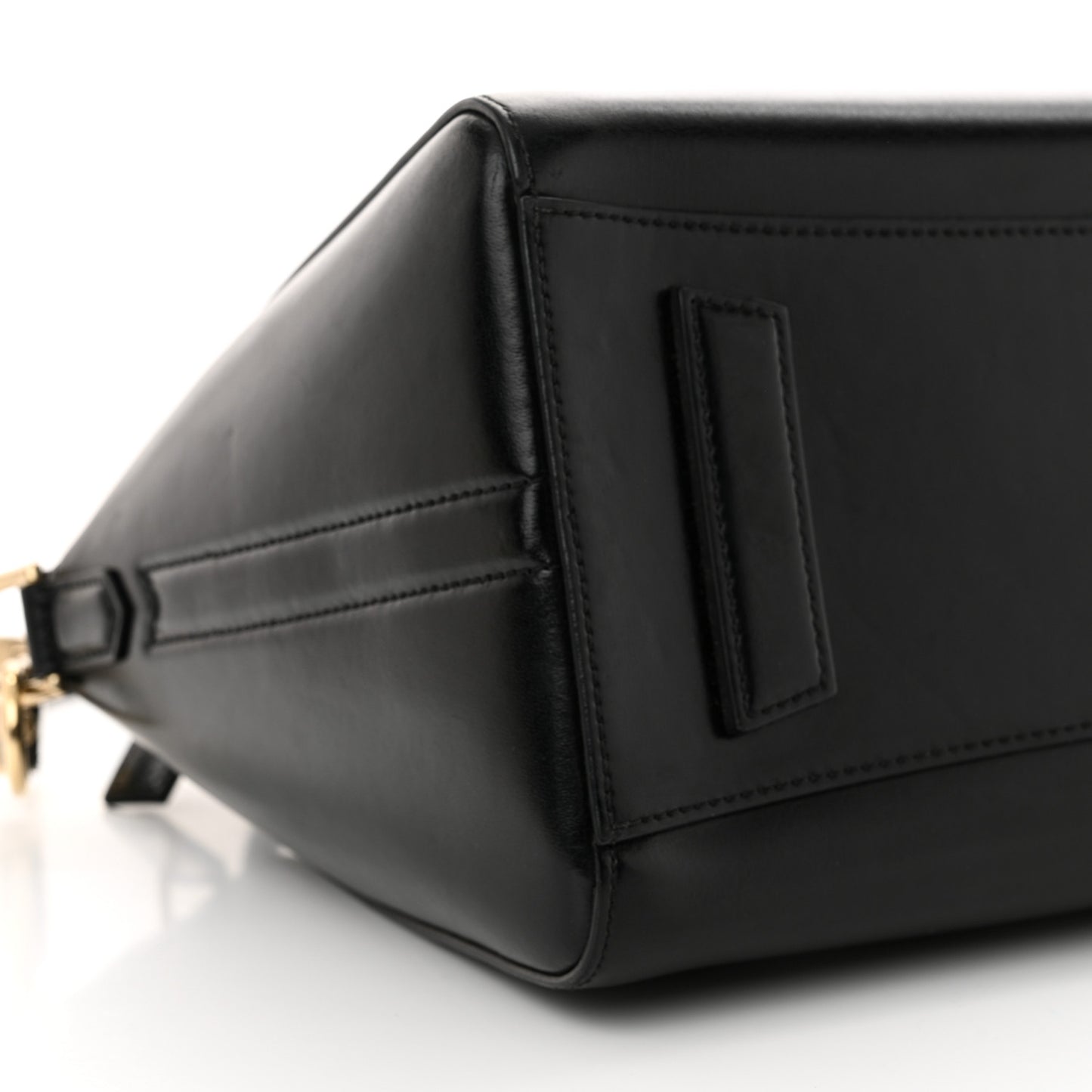 Shiny Lord Calfskin Small Antigona Black