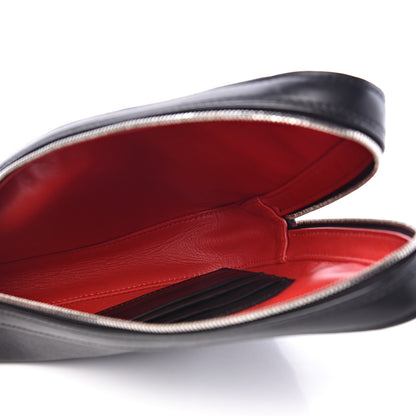 Balenciaga Calfskin M Triangle Pouch Black 4 of 10