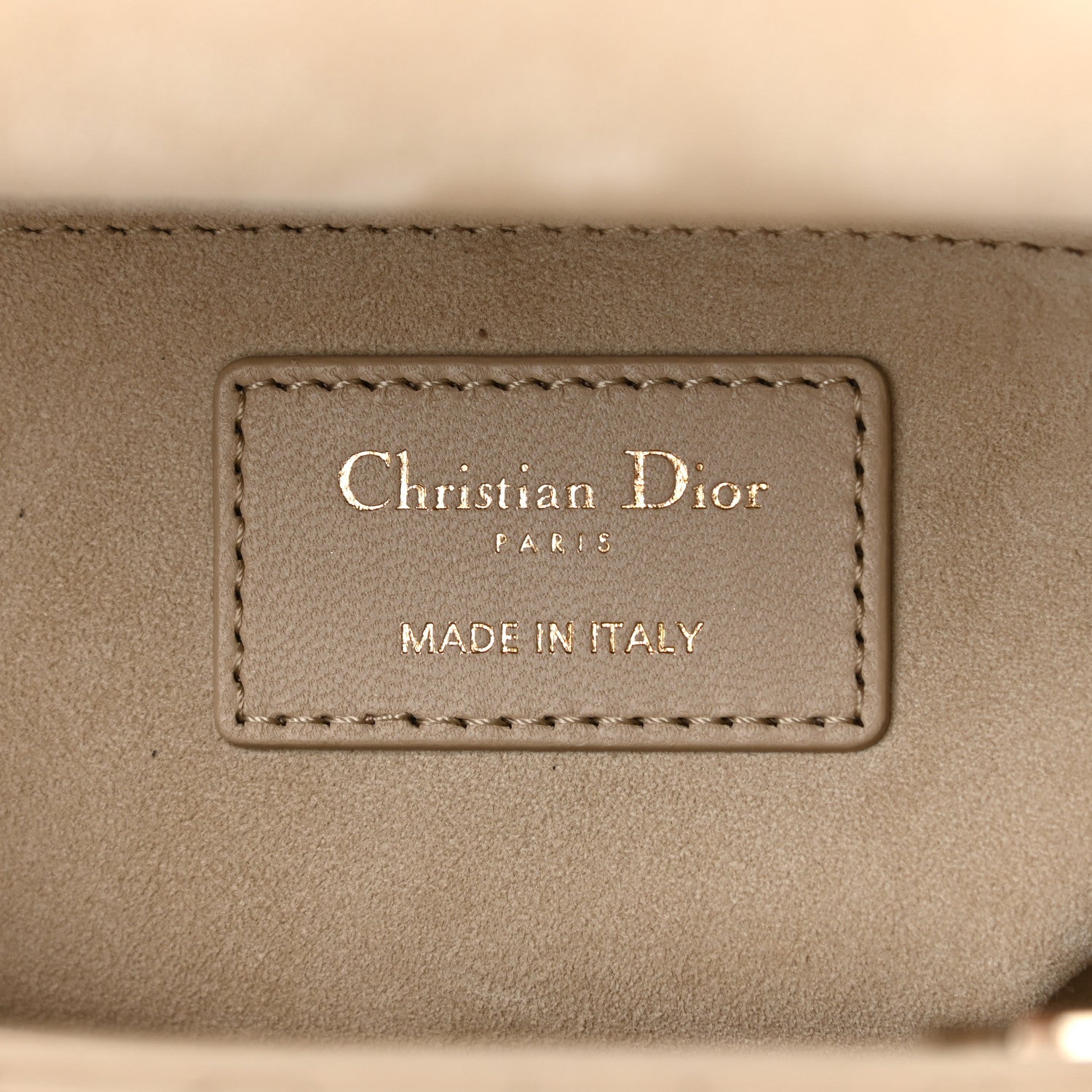 Christian Dior Lambskin Cannage Small My ABC Lady Dior Beige 6 of 11
