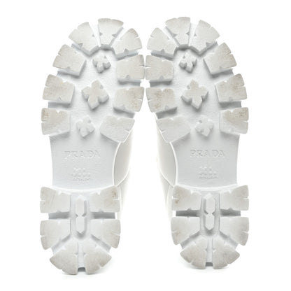 Prada Nappa Soft Metal Triangle Logo Padded Monolith 55mm Sneakers 40 White 5 of 11