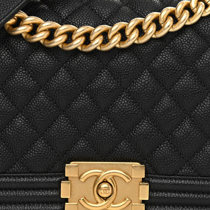 Chanel Caviar Quilted Medium Boy Flap Black 8 of 11