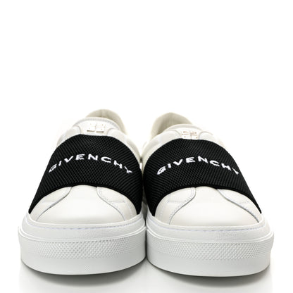 Givenchy Calfskin Band Logo Mens Urban Street Sneakers 46 White Black 2 of 9
