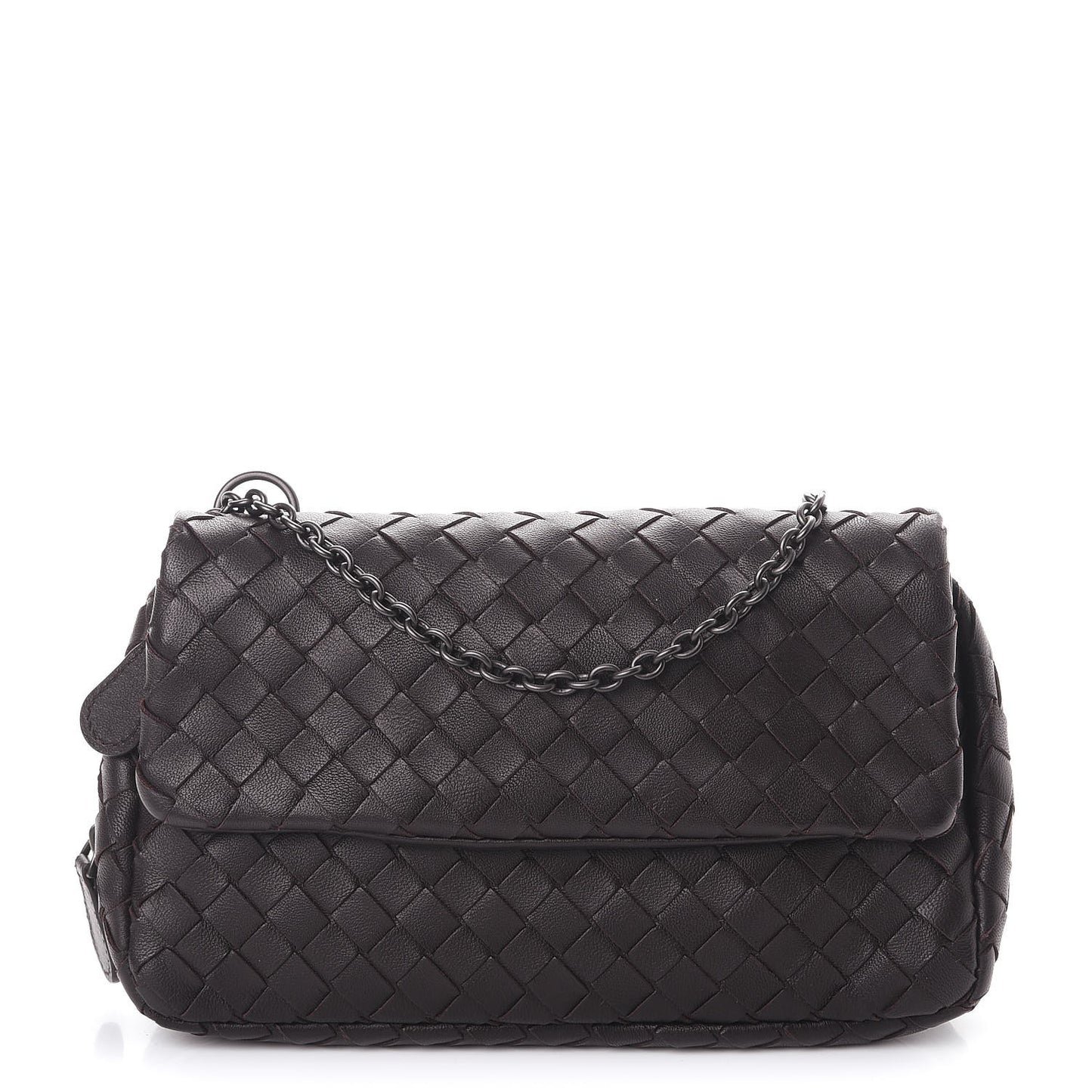 Nappa Intrecciato Mini Messenger Bag Espresso
