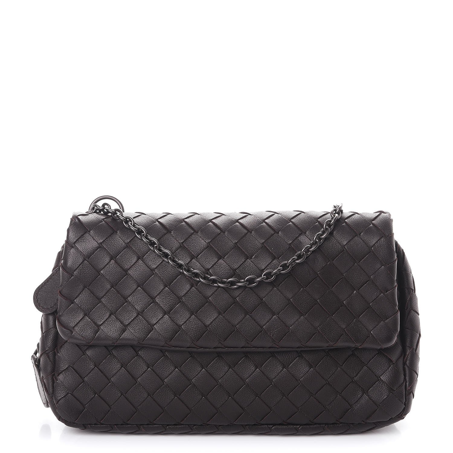 Bottega Veneta Nappa Intrecciato Mini Messenger Bag Espresso 1 of 11