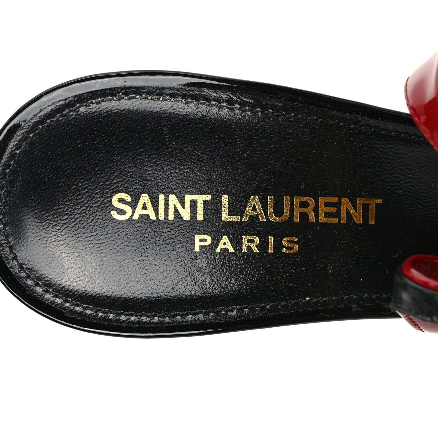 Patent Calfskin Zoe 105 Slingback Pump 39 Red