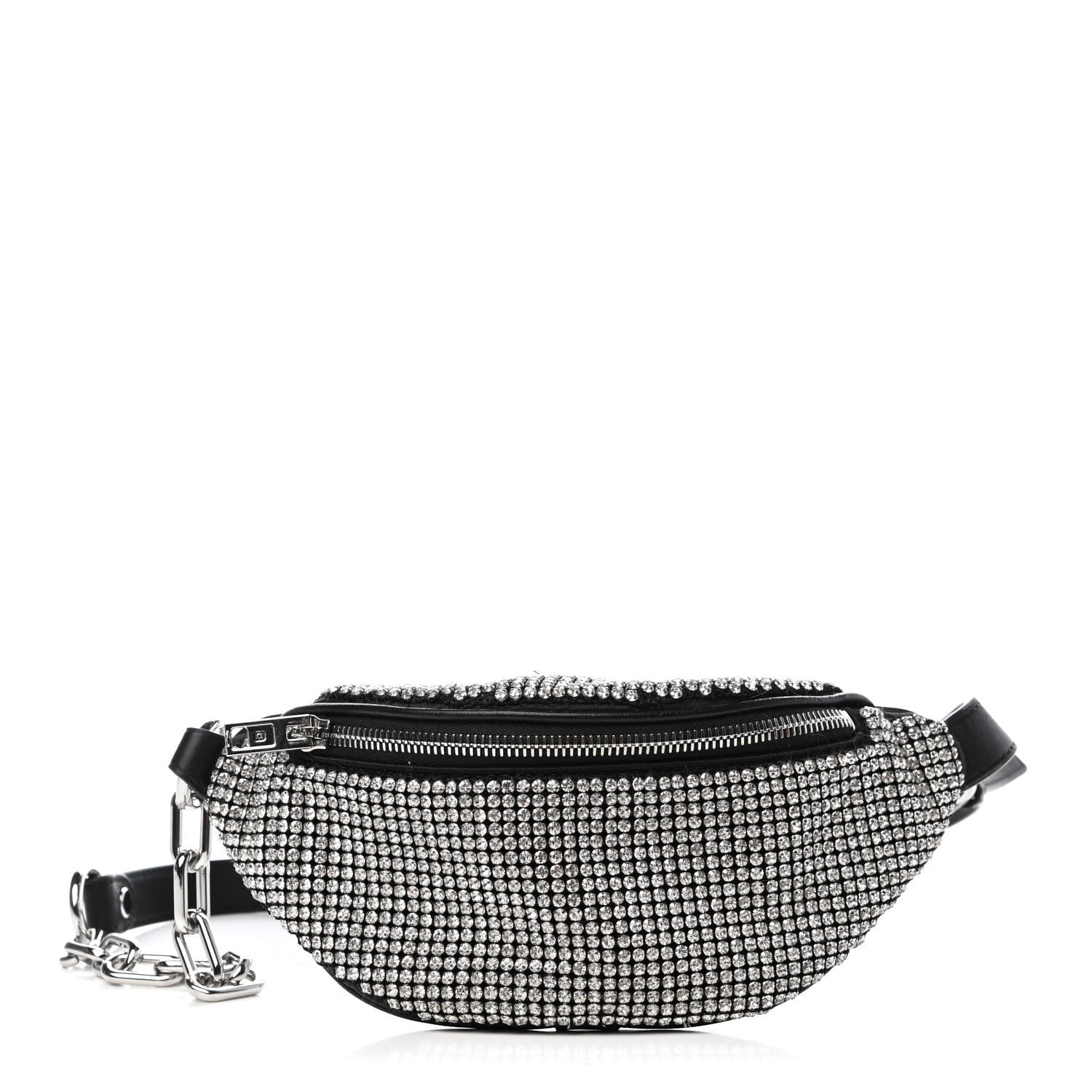 Alexander Wang Rhinestone Mesh Mini Attica Belt Bag Black 1 of 8