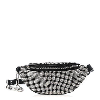 Alexander Wang Rhinestone Mesh Mini Attica Belt Bag Black 1 of 8