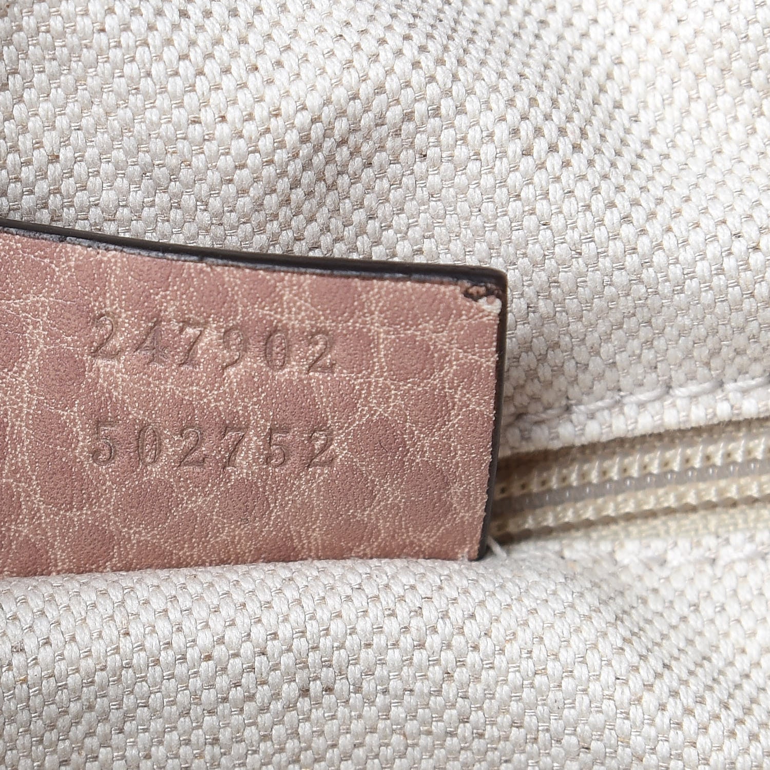 Gucci Guccissima Old Libeccio Medium Sukey Top Handle Bag Dark Cipria 7 of 11